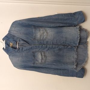 Cloth & Stone Button Down Denim Shirt